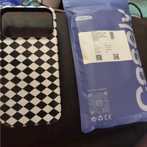 Casely Black and White Checkered iPhone 17 Pro Max Case